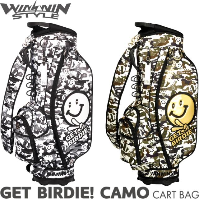 WINWIN STYLE ウィンウィンスタイル GET BIRDIE! CAMO CART BAG　カートバッグ/キャディバッグの通販は