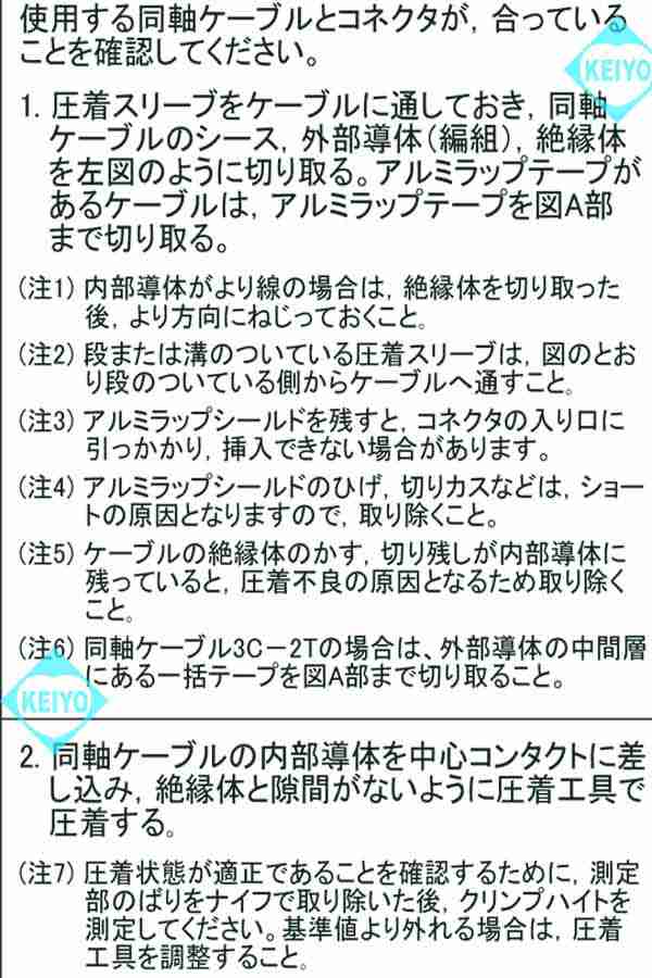 BCP-A3-20【3C2Vシリーズ用75ΩBNCP圧着コネクタ(20個)】 【カナレ