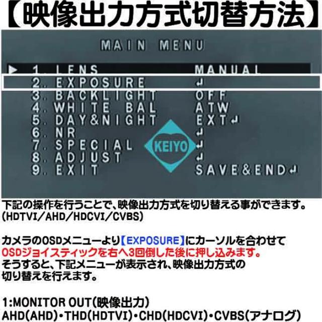 ASC-AHD1080IRB　不可視赤外線　248万画素フルHD小型カメラ【防犯カメラ】【 監視カメラ】【アナログハイビジョン】_3