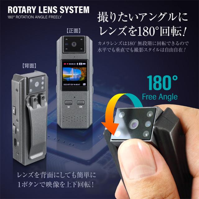 GX-121 4K録画Wi-Fi対応 128GB内蔵 ペンクリップ小型カメラ
