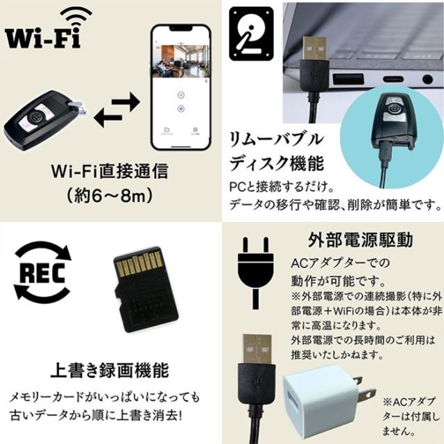 TK-KEY-17(Areus Pro)(アレースプロ) 4K録画対応キーレス擬装(偽装)小型カメラ スパイカメラ 隠しカメラ 匠ブランド その他ビデオカメラ