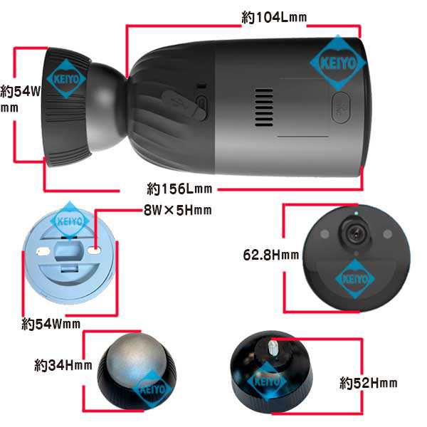 Amazon.co.jp: EZVIZ BC1C 2MP マグネット 工事不要 防犯カメラ