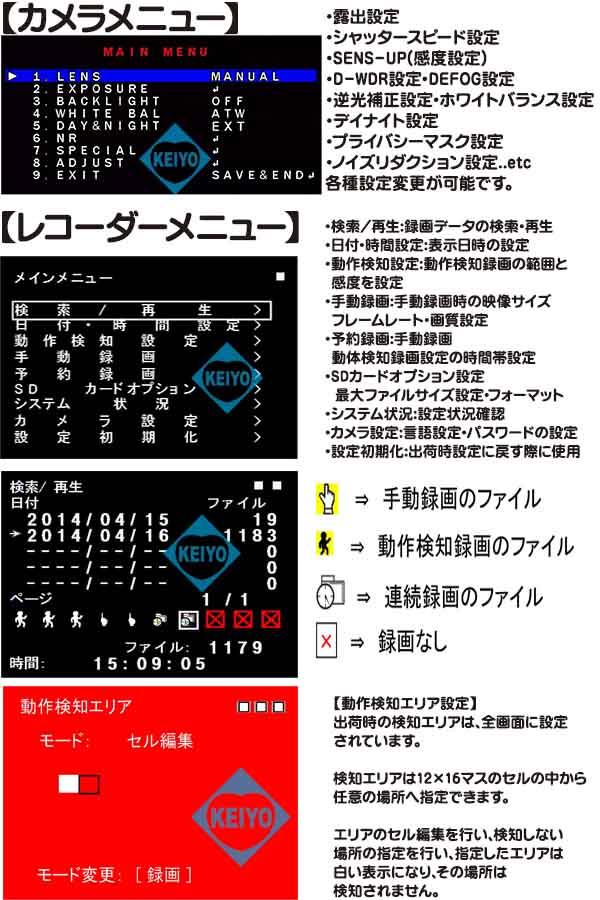 MTD-SD03FHD【赤外線搭載天井設置用210万画素SDカード録画ドーム