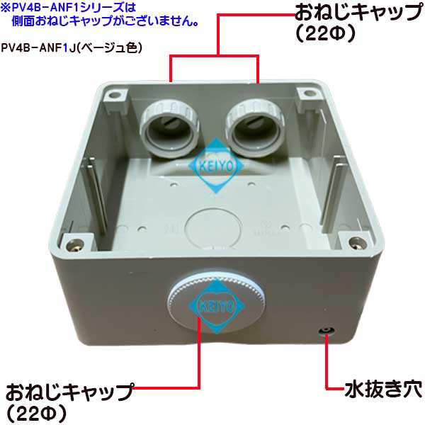 PV4B-ANF1J(ベージュ)【パワーバンド取付対応露出用取付フタ高