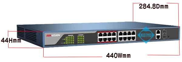 DS-3E1318P-E【10/100Mbps PoE+対応16ポートマネジメントスイッチ