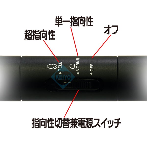 EM-9600【指向性切替付高性能ガンマイク】 【集音マイク】の通販 EM-9600【指向性切替付高性能ガンマイク】 【集音マイク】の通販