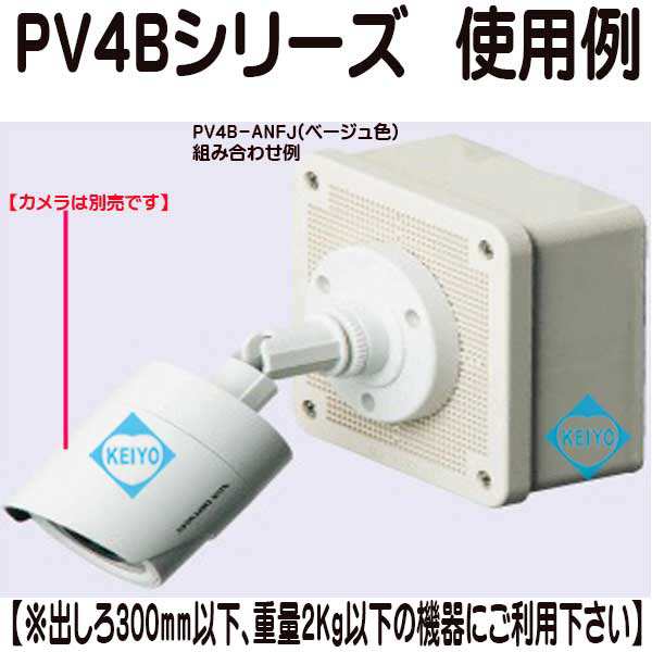 PV4B-ANFK(ブラック)【パワーバンド取付対応露出用取付自在フタ高耐候 