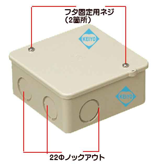 PVK-BNJ【高耐候性耐衝撃性構造四角ボックス】【未来工業】【防犯