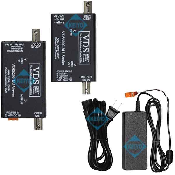 VDS-6200【AHD2.0対応ワンケーブル用送受信機セット】 【防犯カメラ