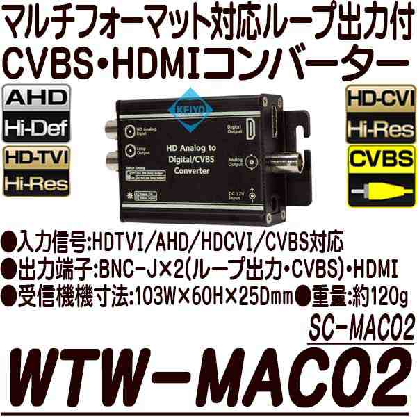 HD-アナログ→HD コンバーター　SC-MAC02