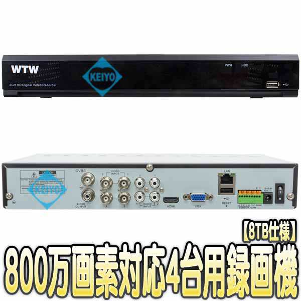 WTW 塚本無線 [送料無料] 800万画素AHDシリーズ 4chデジタルビデオ