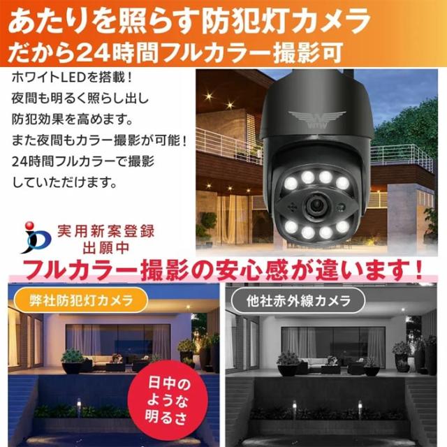WTW-E2305GX(ゴマちゃん5) | 500万画素赤外線 ホワイトLEDパンチルト