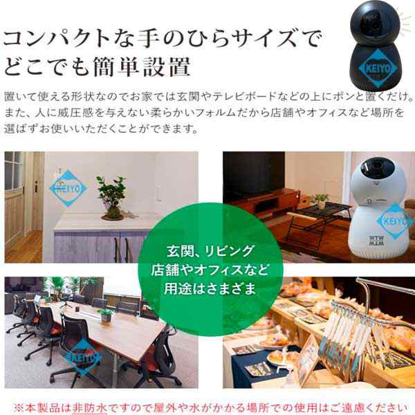 WTW-IPW188W(みてるちゃん2) AP接続対応 365万画素 パン・チルト
