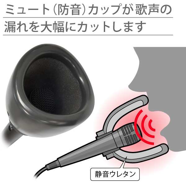 【新品未使用】うるさくないカラOK！ミュートマイクUSB