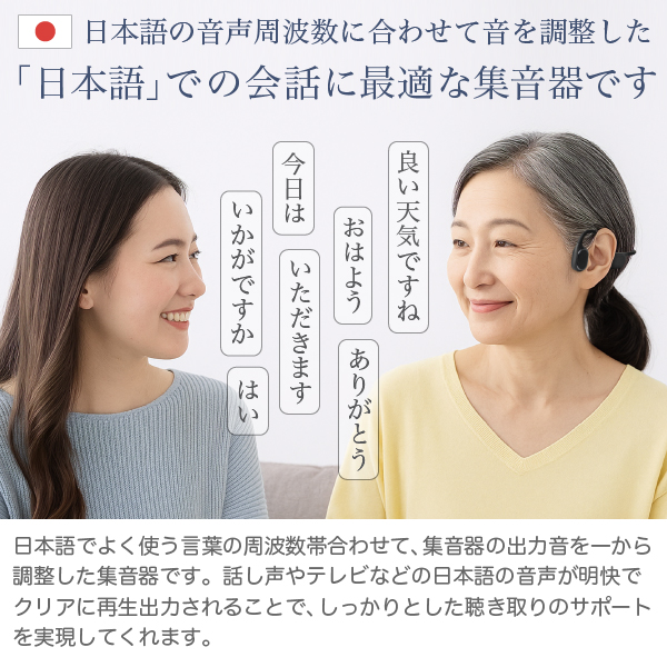 （USB充電アダプタ付）骨伝導 ステレオ 集音器 福耳 Airy Pro 極（エアリープロ きわみ）左右からの音が自然に聴こえる Bluetooth5.3_4