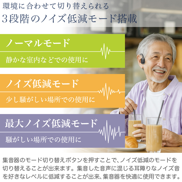 （USB充電アダプタ付）骨伝導 ステレオ 集音器 福耳 Airy Pro 極（エアリープロ きわみ）左右からの音が自然に聴こえる Bluetooth5.3_8