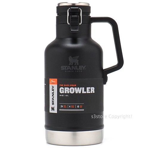 スタンレー CLASSIC GROWLER クラシック真空グロウラー 1.9L カラー:BLACK｜au PAY マーケット