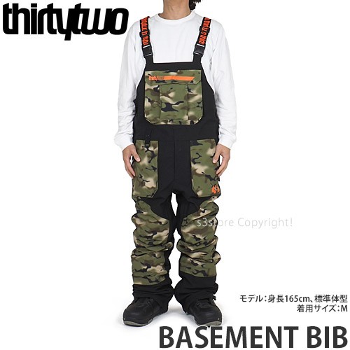 22-23 サーティーツー BASEMENT BIB ベースメント ビブ カラー:CAMO