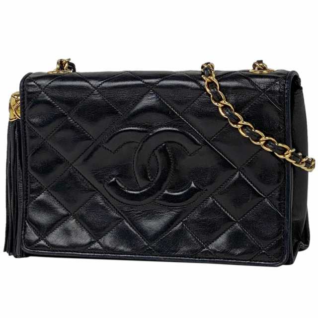 シャネル CHANEL ココマーク フリンジ チェーン 斜め掛け CC タッセル