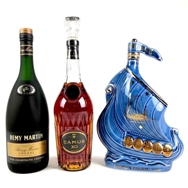 3本 コニャック ブランデー セット 【古酒】