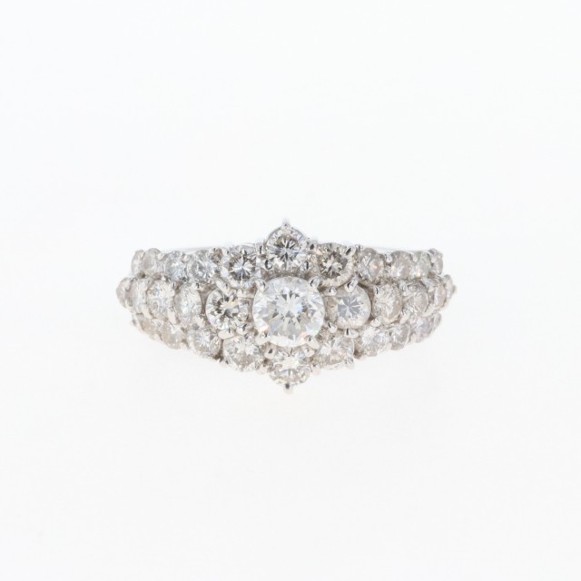❤東京銀座販売❤ メレダイヤ デザインリング プラチナ 指輪 リング 14