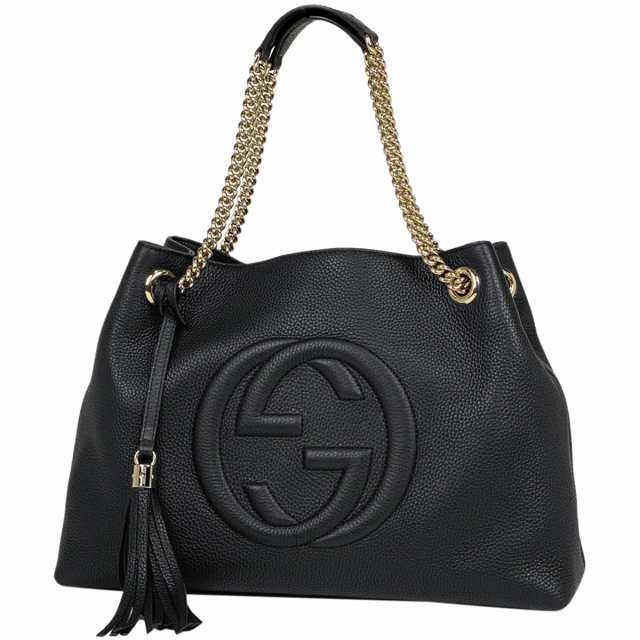 熱販売 グッチ GUCCI ソーホー チェーン 肩掛け トート フリンジ