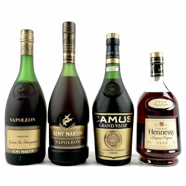 4本 REMY MARTIN CAMUS Hennessy コニャック ブランデー セット 古酒