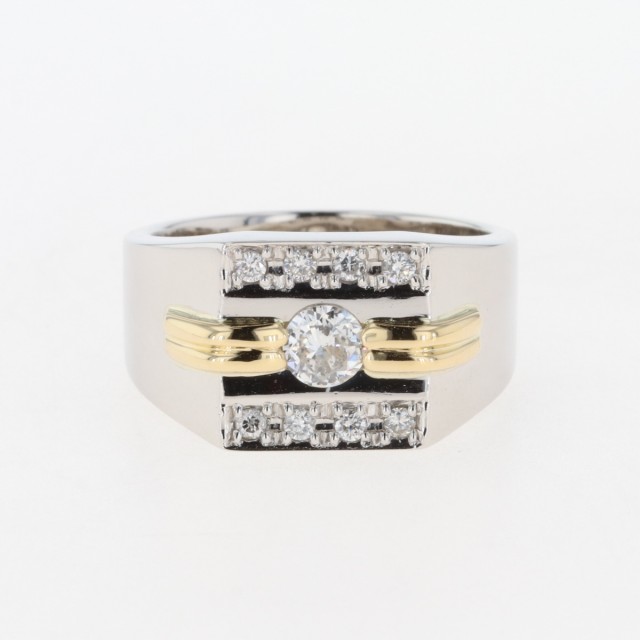 ダイヤモンド デザインリング 13.5号 Pt900バイセルリング - リング(指輪)
