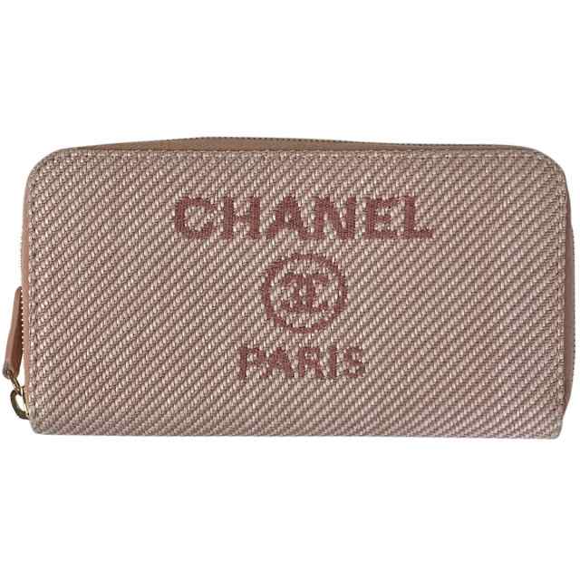 シャネル CHANEL ドーヴィル ラウンドファスナー 長財布 ココマーク