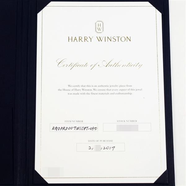 HARRY WINSTON ハリーウィンストン ダイヤ(D0.78ct E-VS1-3Ex 