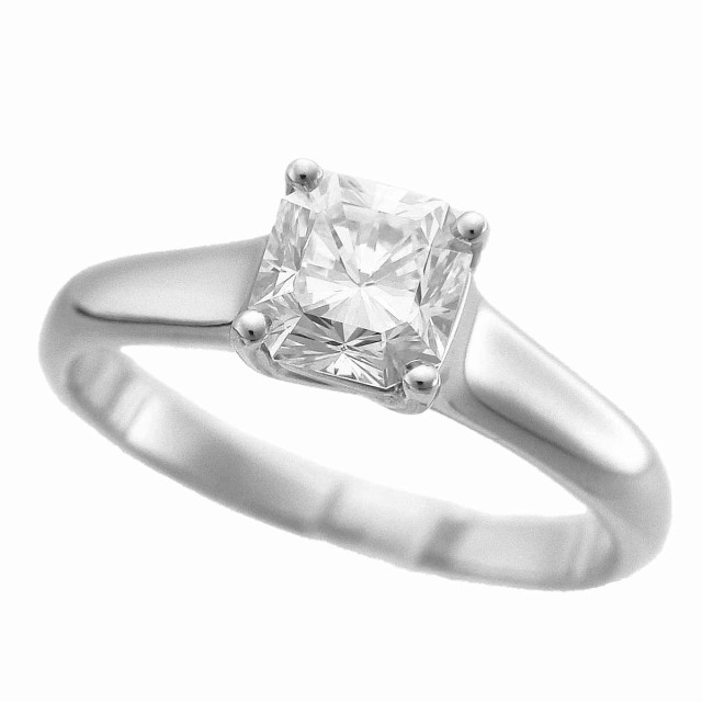 TIFFANY&Co ティファニー Lucida ルシダ スクエア ダイヤモンド(0.86ct ...