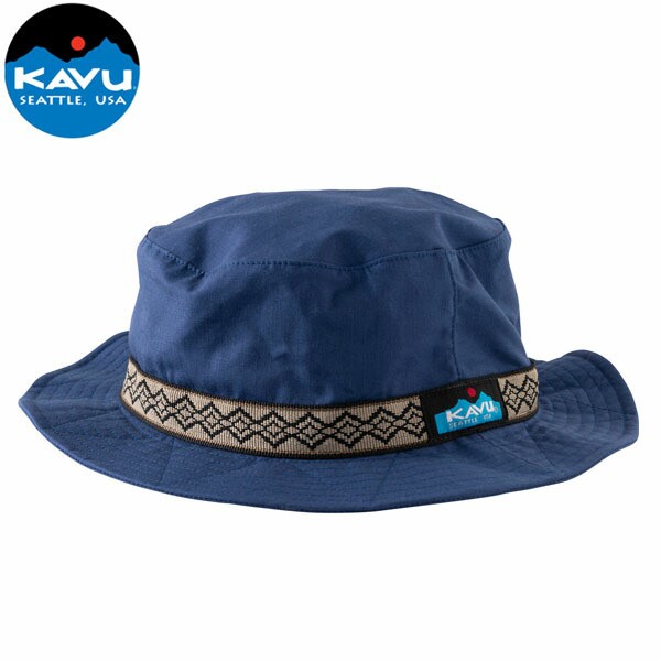 カブー KAVU キッズリップストップバケットハット ブルー 帽子 ...