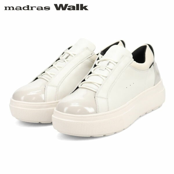 マドラスウォーク madras Walk レディース ゴアテックス スニーカー 厚底 レザー MWL1025 IVORY 防水透湿 MADMWL1025IVOの通販は