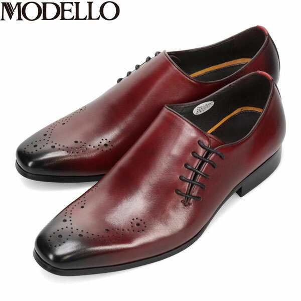 モデロ MODELLO メンズ 紳士靴 ビジネスシューズ DM7272 BURGUNDY