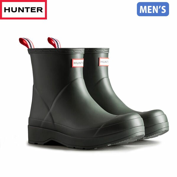 国内正規品 ハンター HUNTER レインブーツ 長靴 メンズ モスグリーン
