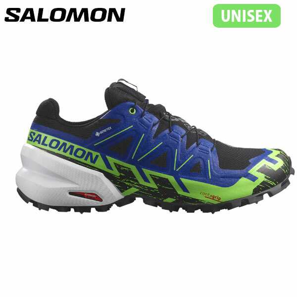 サロモン SALOMON ユニセックス スニーカー トレイルランニングシューズ ゴアテックス SPIKECROSS 6 GTX BLACK ...