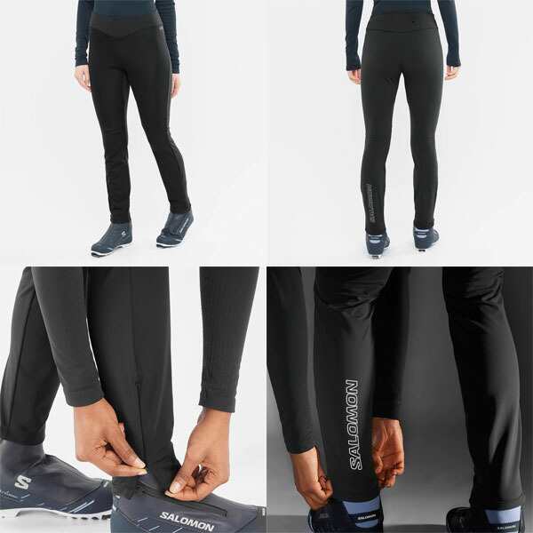 Salomon Womens GORE TEX INFINIUM™ WINDSTOPPER® Tights - Lily Pad