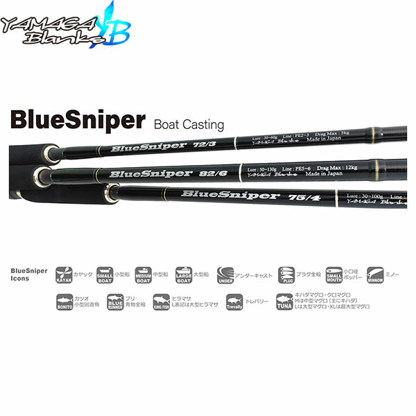 YAMAGA Blanks ヤマガブランクス BlueSniper 79/3 ブルー