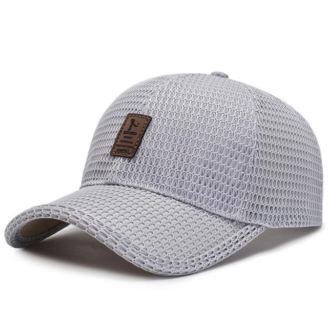 帽子 キャップグレー メンズ レディース メッシュキャップ 野球