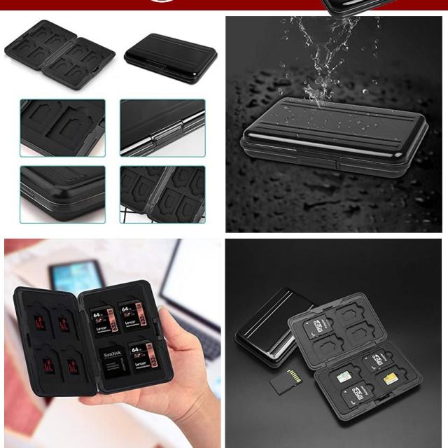 マイクロ SDカードケース シルバー TFカード収納 アルミ