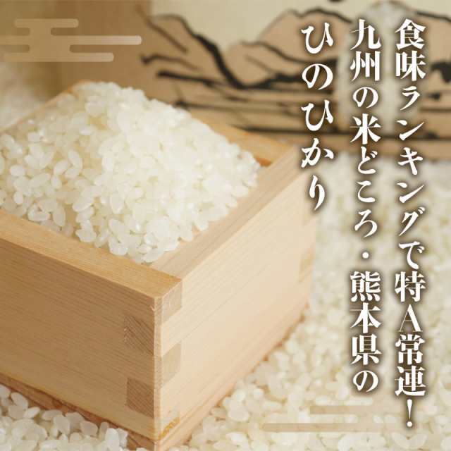 米 10kg 5kg×2袋 無洗米 ひのひかり 熊本産 最新年度産 送料無料 精米