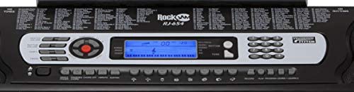 RockJam 54鍵 電子キーボード RJ654-MC (電源アダプター、譜面台、練習 