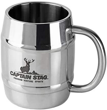キャプテンスタッグ Captain Stag コップ マグカップ ビールジョッキ ダブルステンレス 中空二重構造 樽型 マグカップ 4ml Uh 39の通販はau Pay マーケット 50shop Au Pay マーケット店