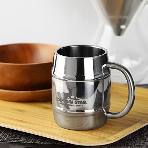 キャプテンスタッグ Captain Stag コップ マグカップ ビールジョッキ ダブルステンレス 中空二重構造 樽型 マグカップ 4ml Uh 39の通販はau Pay マーケット 50shop Au Pay マーケット店