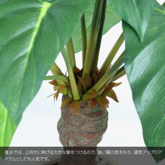 フェイクグリーン 観葉植物 造花 ミニ 人工観葉植物 光触媒 クワズイモ ジャングルポット 50cm 鉢植 インテリア おしゃれ フェイク  グリの通販はau PAY マーケット - 神戸花物語 | au PAY マーケット－通販サイト