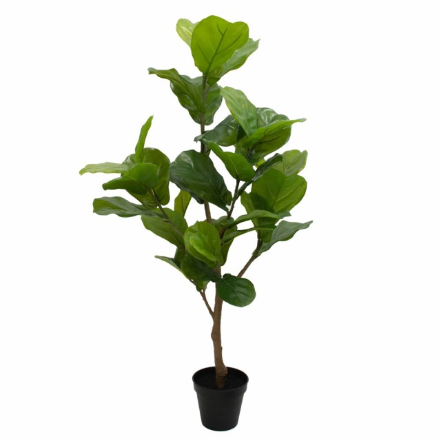 観葉植物 フェイク 大型 造花 カシワバゴムポット グリーン 観葉植物 フェイク 大型 造花 カシワバゴムポット グリーン