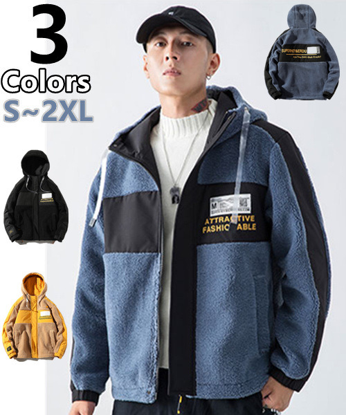 ムートンコート メンズ ブルゾン アウター ジャケット 暖かい ボアブルゾン 秋冬 防寒アウター 冬服 ジャンパーの通販はau Pay マーケット 華乙ストア