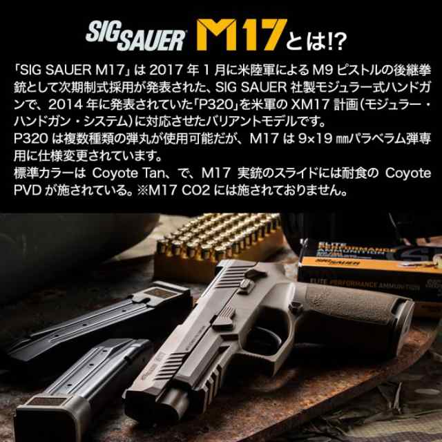 SIG AIR Proforce M17 CO2 ブローバック シグ 米陸軍 制式拳銃 P320