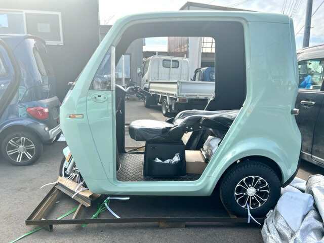 【4月入荷、予約】EVトゥクトゥク TUKTUK 側車二輪 走行110km 時速58km/h 高出力 リチウムイオン 公道走行可能 屋根付き マイクロカー 超小型モビリティー 老人 小型 ev 2 人 乗り 3人乗り TUKTUK 色：グリーンの通販は