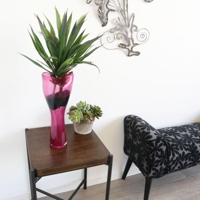 花瓶 おしゃれ ガラス 高級 アンティーク風 ピンク